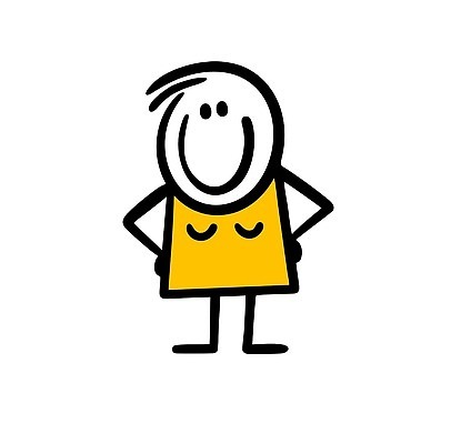 EPS 해외이미지 전신 캐릭터 여자 행복 허리손 일러스트 한명 성인 심플 성인여자한명만 해외202310 해외일러스트 일러캐릭터 1 감정 포즈 사람 여자한명만 성인여자만 파일형식 벡터