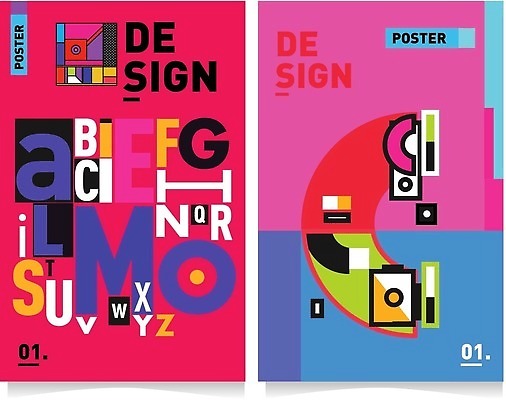 EPS 해외이미지 도형 알파벳 포스터 백그라운드 일러스트 추상 타이포그라피 사람없음 컬러풀 화려 해외202310 해외일러스트 문자 영어 컬러 컨셉 무늬 파일형식 벡터