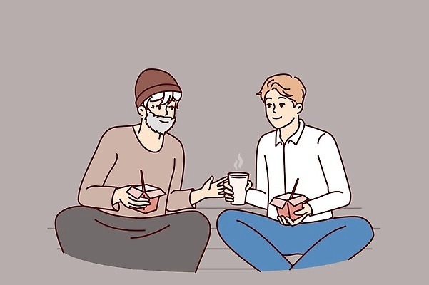 EPS 해외이미지 남자 행복 음식 컨셉 일러스트 사업가 유리 성공 친절 거리 미소 사람 앉기 저녁식사 도움 비즈니스맨 재산 가난 엉덩이 실업자 먹기 배고픔 테이크아웃 공유 점심식사 거지 구걸 노숙자 고립 돌봄 소셜 옛날 지원 벡터 동정 자선단체 자극 해외202310 해외일러스트 직업 감정 비즈니스 모션 재질 표정 신체부위 금융 식사 직장인 그룹 자선 파일형식 경제 봉사