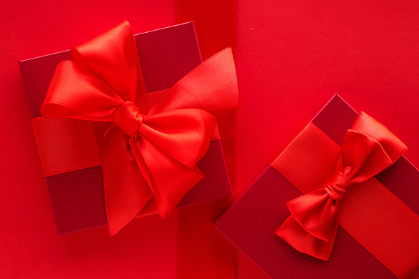 포토 JPG 해외이미지 리본 백그라운드 포장 선물 사람없음 빨간색 상자 화려 카피스페이스 해외202310 해외포토 컬러 컨셉 공백 파일형식