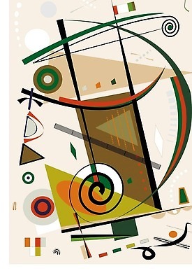 EPS 해외이미지 도형 디자인 선 일러스트 추상 사람없음 그래픽 화려 기하학 베이지색 해외202310 해외일러스트 컬러 컨셉 무늬 파일형식 벡터