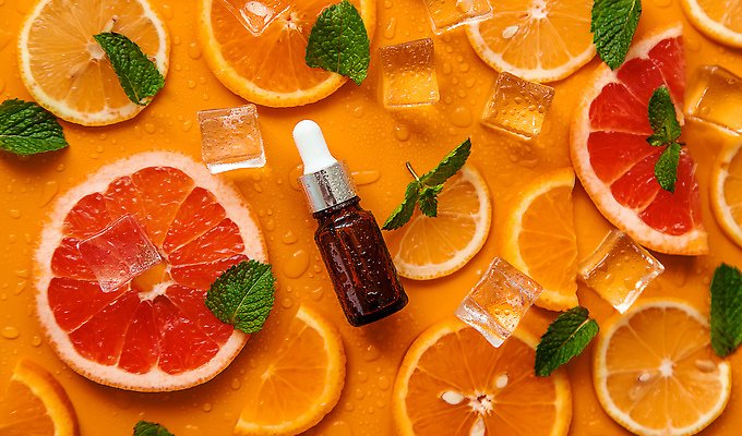 포토 JPG 해외이미지 백그라운드 잎 오렌지 자연 사람없음 아웃포커스 뷰티 얼음 주황색 신선 오일 수분 자몽 내추럴 해외202310 해외포토 자연요소 식물 음식 컬러 과일 촬영기법 화장품 생태계 파일형식