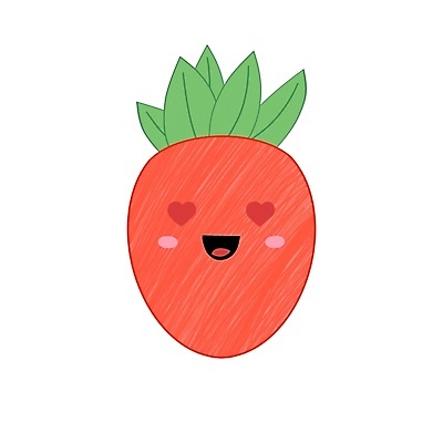 EPS 해외이미지 일러스트 딸기 사랑 사람없음 귀여움 과일캐릭터 딸기캐릭터 해외일러스트 일러캐릭터 캐릭터 감정 컨셉 과일 파일형식 벡터