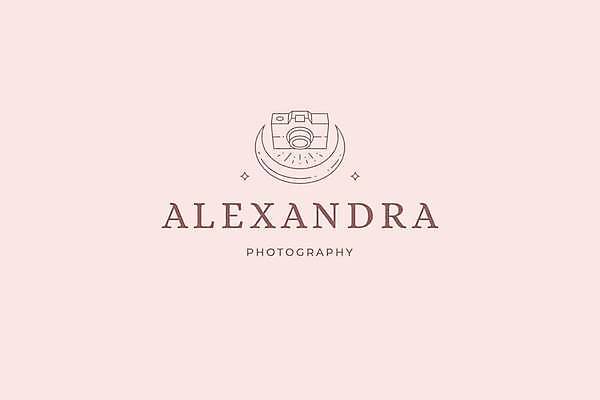 EPS 해외이미지 분홍색 일러스트 비즈니스 사람없음 카메라 초승달 심볼 라인아트 심플 달모양 미니멀 해외202310 해외일러스트 모양 선 컬러 전자제품 달 파일형식 벡터