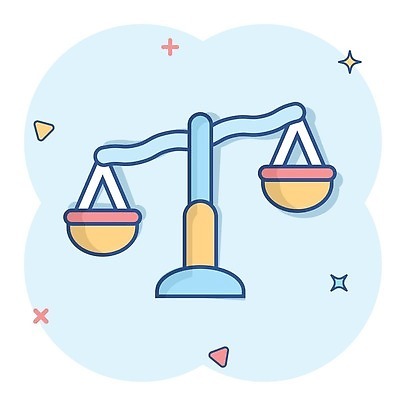 EPS 해외이미지 하늘색 일러스트 저울 사람없음 반짝임 삼각형 균형 심플 해외202310 해외일러스트 도형 모션 파란색 파일형식 벡터