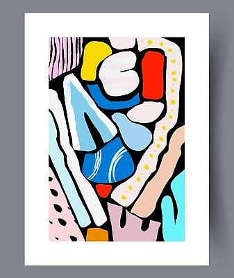 EPS 해외이미지 모양 포스터 일러스트 추상 미술 사람없음 페인트 그림 기하학 미니멀 해외202310 해외일러스트 무늬 문화예술 파일형식 벡터