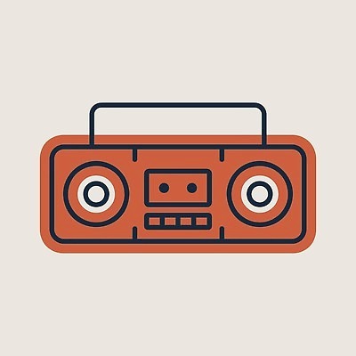 EPS 해외이미지 디자인 음악 백그라운드 일러스트 상자 소리 수확 도시 카세트테이프 볼륨 라디오 복고 오디오 테이프 스테레오 80대 고립 녹음기 옛날 플레이어 벡터 해외202310 해외일러스트 노년 농업 문화예술 문구용품 전자제품 파일형식 녹음_기록