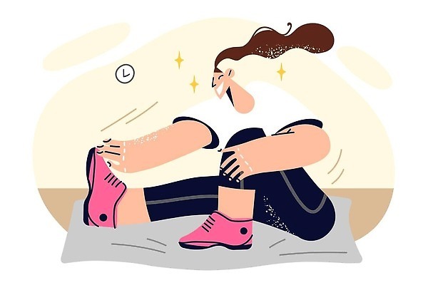 EPS 해외이미지 전신 여자 시계 일러스트 요가 한명 앉기 성인 운동 건강관리 스트레칭 매트 손뻗기 성인여자한명만 해외202310 해외일러스트 1 웰빙 모션 건강 관리 사람 여자한명만 성인여자만 파일형식 벡터