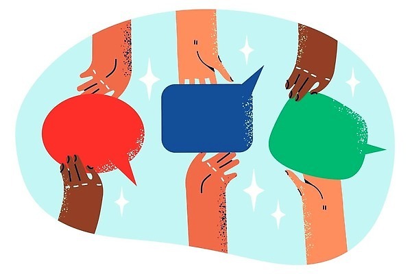 EPS 해외이미지 손 컨셉 인터넷 일러스트 비즈니스 협력 함께함 말하기 대화 협상 사람 거품 정보 네트워크 발표 그룹 메시지 변화 연결 토론 질문 커뮤니티 풍선 의견 공유 소통 고립 대답 소셜 시너지 지원 통일 네트워킹 벡터 콜라보레이션 브레인스토밍 해외202310 해외일러스트 모션 신체부위 파일형식