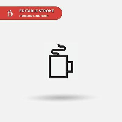 EPS 해외이미지 선 일러스트 사람없음 머그컵 연기 코코아 해외202310 해외일러스트 음료 컵 파일형식 벡터