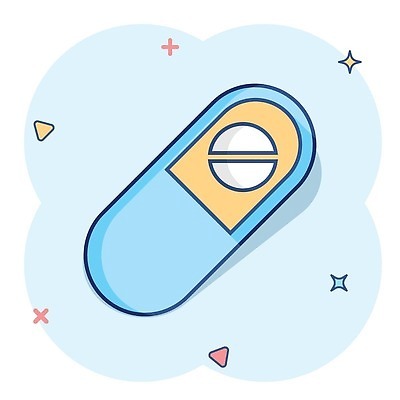 EPS 해외이미지 하늘색 일러스트 사람없음 반짝임 알약 삼각형 심플 해외202310 해외일러스트 도형 모션 파란색 약 파일형식 벡터