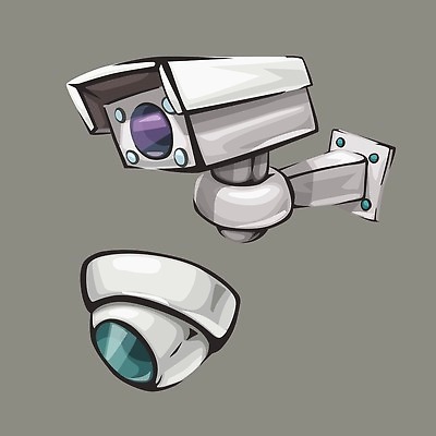 EPS 해외이미지 응시 산업 벽 일러스트 경고 경비 안전 야외 건물 세트 카메라 텔레비전 장비 흰색 관찰 도시 그룹 재산 보호 위험 만화 심볼 보안 전자 공포 감시 시스템 동영상 캠코더 고립 사생활 제어 해외202310 해외일러스트 건축물 시선 컬러 컨셉 모션 금융 전자제품 파일형식 벡터