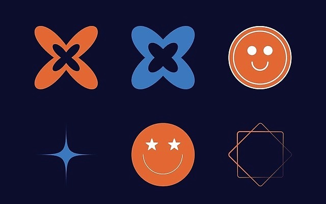 EPS 해외이미지 꽃 선 일러스트 추상 표정 사람없음 그래픽 빨간색 파란색 반짝임 세트 심볼 라인아트 복고 엘리먼트 Y2K 해외202310 해외일러스트 식물 컬러 컨셉 무늬 모션 파일형식 벡터