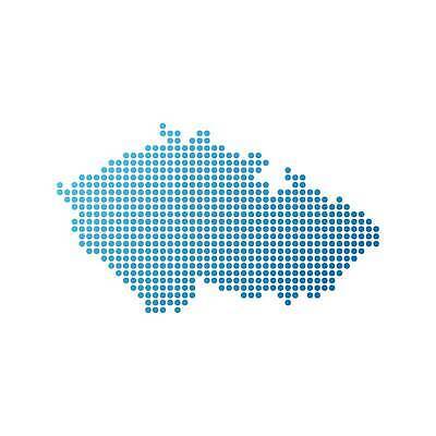 EPS 해외이미지 유럽 여행 지도 일러스트 파란색 세계 흰색 심볼 사인 체코 프라하 동쪽 고립 공화국 벡터 해외202310 해외일러스트 나라 컬러 방향 파일형식