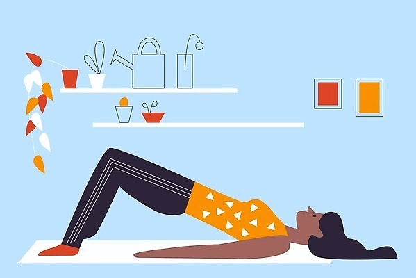 EPS 해외이미지 여자 화분 화초 액자 일러스트 요가 선반 건강 한명 성인 라이프 운동복 스트레칭 물뿌리개 매트 성인여자한명만 해외202310 해외일러스트 식물 1 웰빙 옷 가구 사람 생활 운동 여자한명만 성인여자만 파일형식 벡터