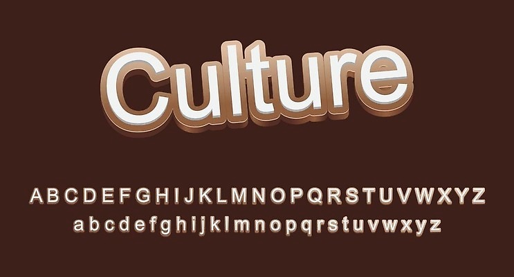 EPS 해외이미지 디자인 알파벳 일러스트 텍스트 타이포그라피 사람없음 갈색 해외202310 해외일러스트 문자 영어 컬러 파일형식 벡터