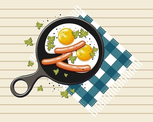 EPS 해외이미지 전통 접시 음식 백그라운드 다이어트 토마토 채소 일러스트 아침 파슬리 건강 육류 요리 노란색 주방 계란 식사 저녁식사 튀김 흰색 신선 뜨거움 프라이팬 소시지 맛 아침식사 먹기 허브 오브젝트 그림 유기농 토스트 후추 노른자 점심식사 고립 스크램블 벡터 맛있는 해외202310 해외일러스트 주간 식물 식기 웰빙 빵 컬러 컨셉 식재료 모션 주방용품 알 가공식품 계란요리 향신료 파일형식 자연요소 생활용품 향미료 양념