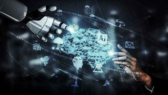 JPG 해외이미지 손 일러스트 미래 기술 신체부위 파란색 지구본 3D 디지털 네트워크 로봇 편지지 뇌 톱니바퀴 해외202310 해외포토 포토 컬러 컨셉 사람 편지 디지털합성 파일형식