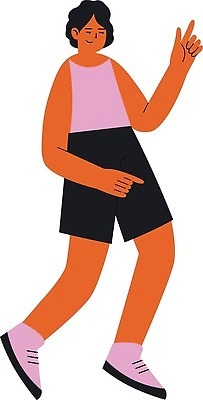 EPS 해외이미지 캐릭터 학생 여자 행복 컨셉 일러스트 모션 놀이 사람 성인 그래픽 뷰티 파티 점프 기쁨 에너지 춤 플랫 속도 흥분 디스코 역동적 고립 승자 벡터 해외202310 해외일러스트 일러캐릭터 감정 음악 문화예술 이벤트 파일형식