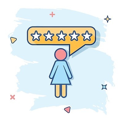 EPS 해외이미지 별 하늘색 말풍선 일러스트 사람모양 사람없음 반짝임 삼각형 심플 리뷰 별점 해외202310 해외일러스트 자연요소 모양 도형 모션 파란색 점수 평가 파일형식 벡터