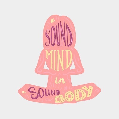 EPS 해외이미지 분홍색 신체 일러스트 요가 사람모양 타이포그라피 사람없음 건강관리 심볼 명상 해외202310 해외일러스트 모양 문자 웰빙 컬러 건강 관리 파일형식 벡터