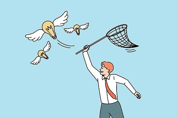 EPS 해외이미지 남자 와이셔츠 일러스트 비즈니스 전구 한명 성인 채집망 성인남자한명만 해외202310 해외일러스트 1 셔츠 사람 남자한명만 성인남자만 파일형식 벡터