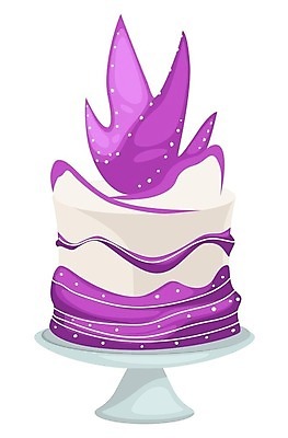 EPS 해외이미지 일러스트 사람없음 케이크 보라색 달콤 엘리먼트 케이크스탠드 해외202310 해외일러스트 컬러 디저트 맛 받침대 파일형식 벡터