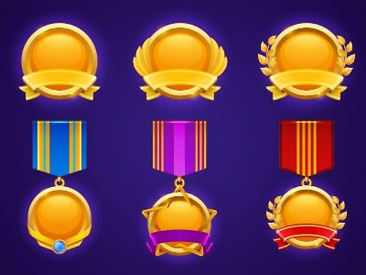 EPS 해외이미지 템플릿 디자인 배너 리본 일러스트 놀이 모바일 프레임 그래픽 세트 웹 화환 게임 우승 체험 황금 만화 상패 트로피 메달 카지노 배지 방패 점수 순위 UI 게이머 고립 등급 보너스 승자 시상 엘리먼트 월계수 인터페이스 필승 가상 벡터 비어있는 해외202310 해외일러스트 꽃 컨셉 인터넷 최고 도박 상_우승 상_상패 파일형식