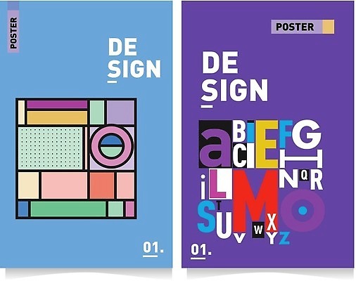 EPS 해외이미지 도형 알파벳 포스터 백그라운드 일러스트 추상 타이포그라피 사람없음 컬러풀 화려 해외202310 해외일러스트 문자 영어 컬러 컨셉 무늬 파일형식 벡터