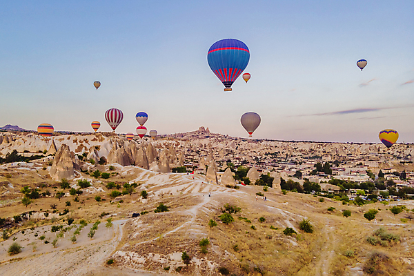 포토 JPG 해외이미지 여행 하늘 사람없음 야외 로맨틱 열기구 돌산 튀르키예 해외202310 해외포토 아시아 컨셉 항공교통 산 파일형식
