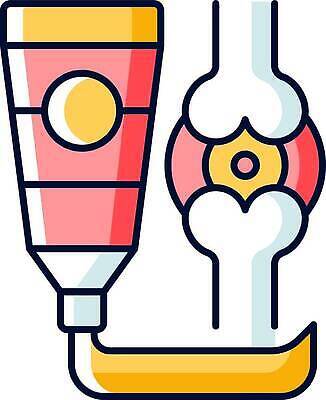 EPS 해외이미지 일러스트 의학 사람없음 관절염 관절 관절뼈 연고 해외202310 해외일러스트 뼈 질병 파일형식 벡터