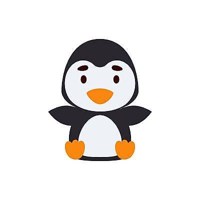EPS 해외이미지 행복 동물캐릭터 일러스트 사람없음 펭귄 심플 해외202310 해외일러스트 일러캐릭터 동물 캐릭터 감정 조류 파일형식 벡터