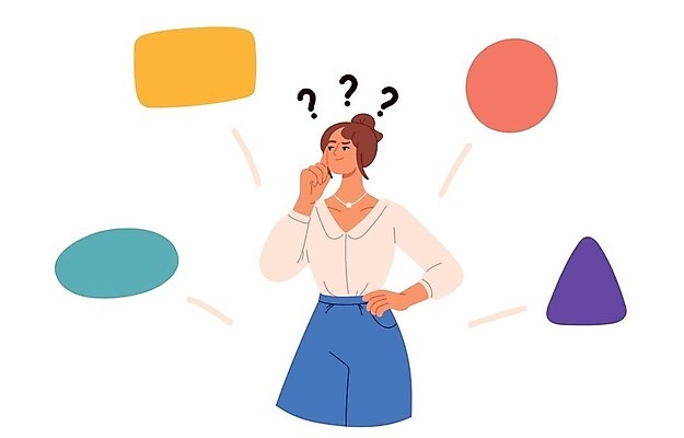 EPS 해외이미지 도형 무료이미지 여자 허리손 컨셉 생각 일러스트 비즈니스 아이디어 한명 성인 문제 해결 의문 어려움 성인여자한명만 해외202310 해외일러스트 1 포즈 사람 여자한명만 성인여자만 파일형식 벡터 무료콘텐츠