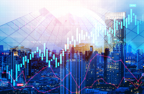 포토 JPG 해외이미지 백그라운드 빌딩 사람없음 금융 파란색 성장 도시 투자 주식표 다중노출 해외202310 해외포토 컬러 비즈니스 촬영기법 건물 경제 주식 파일형식