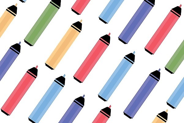 EPS 해외이미지 무료이미지 패턴 일러스트 사람없음 컬러풀 펜 보드마카 해외202310 해외일러스트 컬러 무늬 필기구 파일형식 벡터