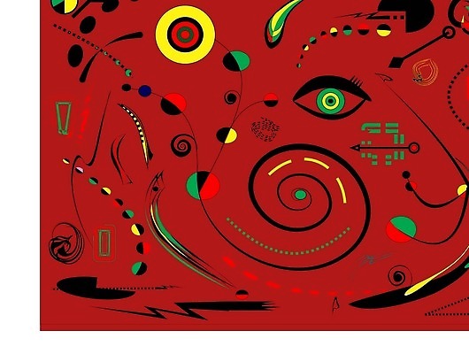 EPS 해외이미지 도형 디자인 선 일러스트 추상 사람없음 그래픽 빨간색 화려 기하학 해외202310 해외일러스트 컬러 컨셉 무늬 파일형식 벡터