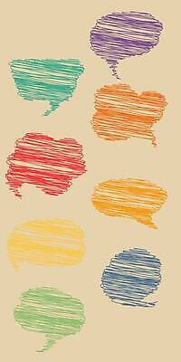 EPS 해외이미지 선 말풍선 스티커 일러스트 사람없음 컬러풀 엘리먼트 해외202310 해외일러스트 컬러 파일형식 벡터