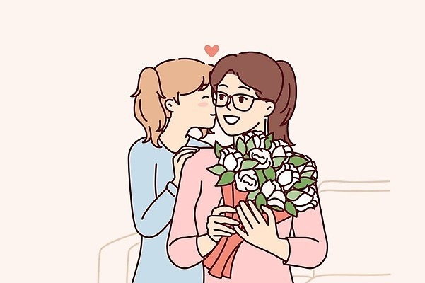 EPS 해외이미지 무료이미지 여자 꽃 딸 행복 어린이 꽃다발 일러스트 가족 모녀 엄마 키스 사랑 들기 소녀 성인 두명 축하 어버이날 여자만 안경낌 어머니의날 해외202310 해외일러스트 일러캐릭터 식물 캐릭터 기념일 감정 안경 컨셉 관계 모션 사람 애정표현 미국문화 파일형식 벡터 무료콘텐츠 잡화 이벤트 표현 서양문화 외국문화 문화