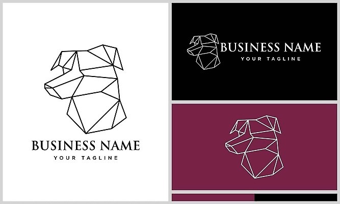 EPS 해외이미지 모양 동물 디자인 얼굴 야생동물 선 백그라운드 일러스트 자연 추상 미술 그래픽 머리 검은색 개 심볼 사인 기하학 고립 폴리곤 스타일 벡터 해외202310 해외일러스트 컬러 무늬 포유류 문화예술 신체부위 생태계 파일형식