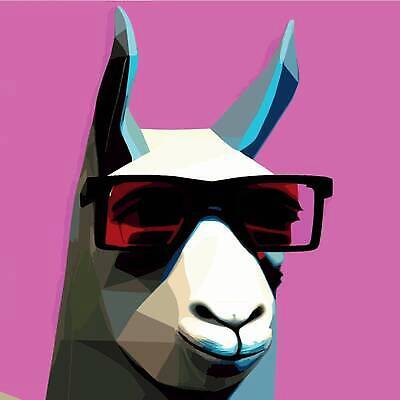 EPS 해외이미지 동물캐릭터 일러스트 사람없음 선글라스 빈티지 기하학 라마 보라색배경 폴리곤 해외202310 해외일러스트 일러캐릭터 동물 캐릭터 안경 백그라운드 컨셉 무늬 보라색 파일형식 벡터