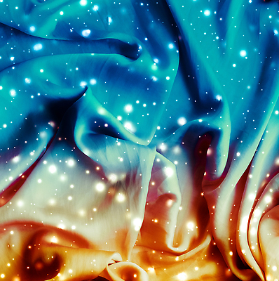 포토 JPG 해외이미지 디자인 백그라운드 사람없음 파란색 반짝임 노란색 화려 고급 실크 부드러움 그라데이션 해외202310 해외포토 컬러 컨셉 모션 직물 감각 파일형식