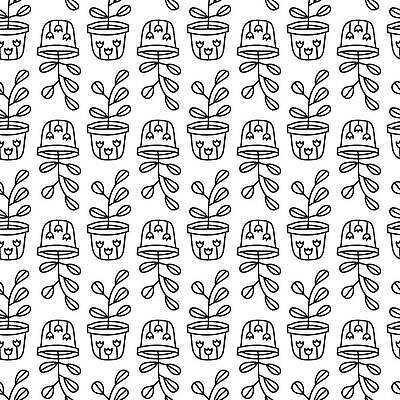 EPS 해외이미지 식물 디자인 꽃 종이 화초 백그라운드 잎 패턴 일러스트 자연 주택 취미 내부 그래픽 장식 상점 검은색 흰색 직물 낙서 냄비 인쇄 만화 스케치 그림 질감 심플 윤곽 손그림 패키지 포장소품 벡터 반복 미니멀 해외202310 해외일러스트 컬러 무늬 포장 미술 건물 솥 오브젝트 생태계 포장재료 파일형식