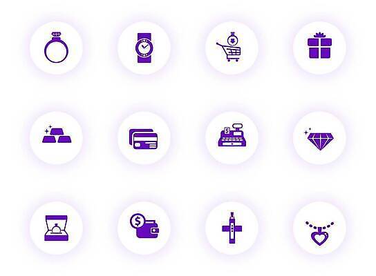 EPS 해외이미지 컬러 십자가 돈 일러스트 그림자 선물 빛 상자 픽토그램 상점 보라색 웹 카트 반지 원형 신용카드 지갑 재산 황금 은색 보석 심볼 손목시계 사인 다이아몬드 UI 고립 팬던트 포스기 벡터 해외202310 해외일러스트 도형 시계 인터넷 장신구 금융 기계 광석 파일형식