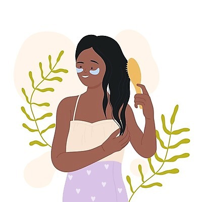 EPS 해외이미지 무료이미지 여자 일러스트 한명 들기 성인 뷰티 화장품 머리빗 팩 빗질 위생관리 성인여자한명만 해외202310 해외일러스트 1 모션 관리 사람 미용용품 여자한명만 성인여자만 파일형식 벡터 무료콘텐츠