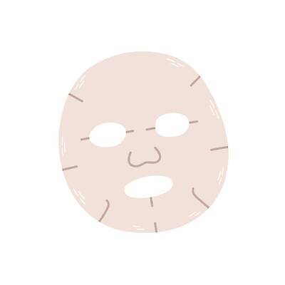 EPS 해외이미지 디자인 얼굴 컨셉 일러스트 휴식 가면 치료 뷰티 스파 화장품 공백 흰색 씻기 상품 피부 패키지 시트 돌봄 미백 벡터 해외202310 해외일러스트 컬러 의학 모션 신체부위 청결 파일형식