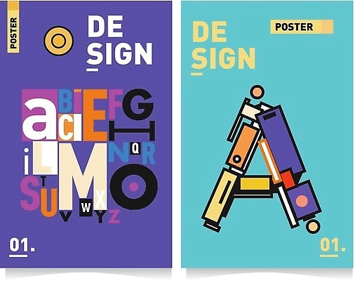 EPS 해외이미지 도형 알파벳 포스터 백그라운드 일러스트 추상 타이포그라피 사람없음 컬러풀 화려 해외202310 해외일러스트 문자 영어 컬러 컨셉 무늬 파일형식 벡터