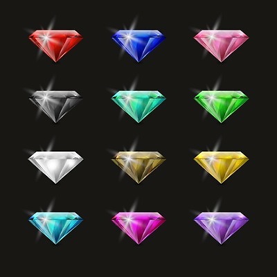 EPS 해외이미지 디자인 백그라운드 컨셉 무지개 패턴 일러스트 선물 빛 컬러풀 유행 3D 상점 게임 바위 투명 재산 고급 크리스탈 보석 에메랄드 광택 보물 광 루비 벡터 세련 현실 해외202310 해외일러스트 자연요소 컬러 무늬 놀이 금융 돌_바위 광석 디지털합성 파일형식