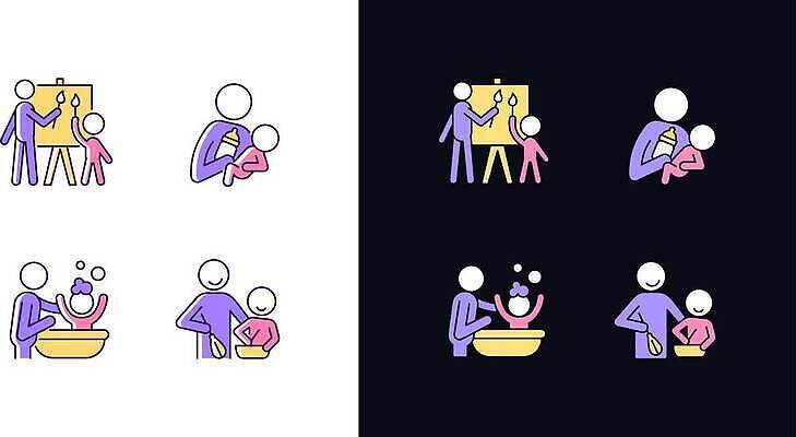 EPS 해외이미지 클립아트 디자인 어린이 선 컬러 컨셉 일러스트 가족 함께함 요리 미술 취미 빛 세트 부모 픽토그램 검은색 웹 어둠 흰색 플랫 야간 결합 만화 심볼 그림 윤곽 네온 팩 걸음마 고립 수유 얇은 엘리먼트 테마 활자 벡터 방식 해외202310 해외일러스트 자연요소 인터넷 관계 모션 문화예술 사람 화장품 활자판 파일형식 뷰티 인쇄판 인쇄