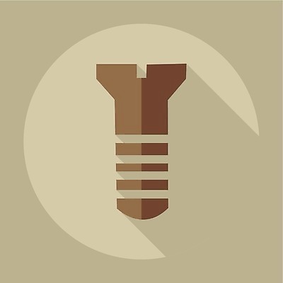 EPS 해외이미지 일러스트 사람없음 나사 못 플랫 심볼 오브젝트 해외202310 해외일러스트 공구 파일형식 벡터