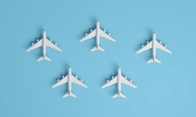 포토 JPG 해외이미지 여행 비행기 사람없음 3D 오브젝트 파란배경 일렬 해외202310 해외포토 백그라운드 항공교통 대중교통 파란색 디지털합성 파일형식